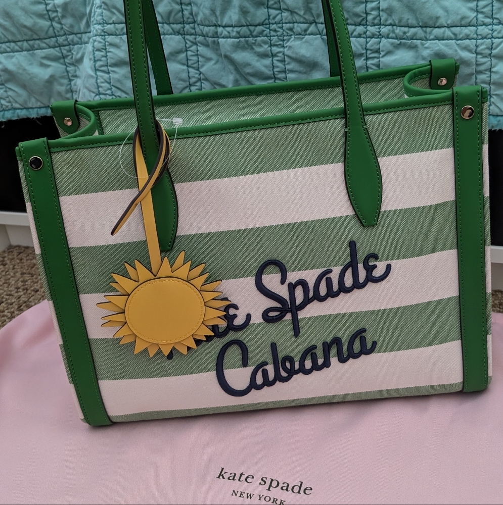 Kate Spade Cabana Canvas Market Medium Tote